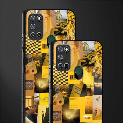 black yellow aesthetic collage glass case for realme 7i image-2