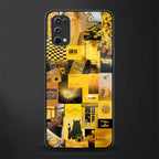 black yellow aesthetic collage glass case for realme 7 pro image