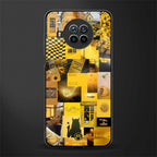 black yellow aesthetic collage glass case for mi 10i image