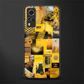 black yellow aesthetic collage glass case for vivo y51a image