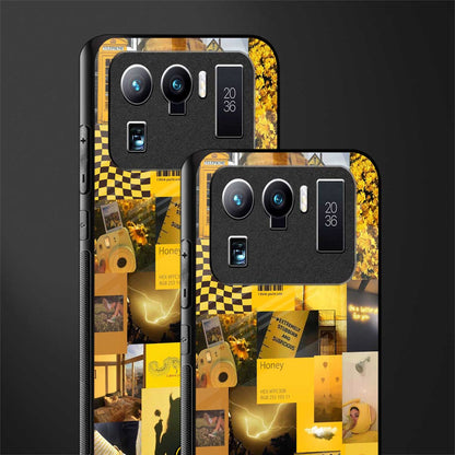 black yellow aesthetic collage glass case for mi 11 ultra 5g image-2
