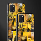 black yellow aesthetic collage glass case for samsung galaxy note 10 lite image-2