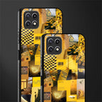 black yellow aesthetic collage back phone cover | glass case for samsung galaxy f42