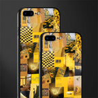 black yellow aesthetic collage glass case for iphone 7 plus image-2