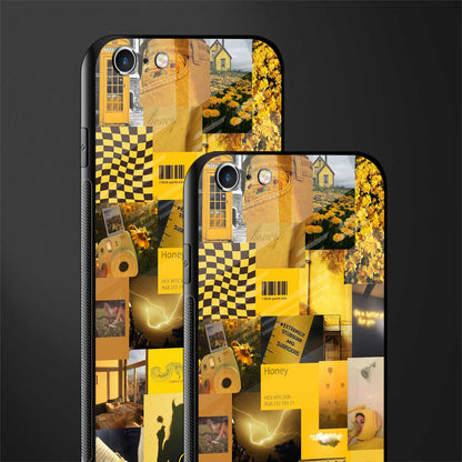 black yellow aesthetic collage glass case for iphone 6 image-2