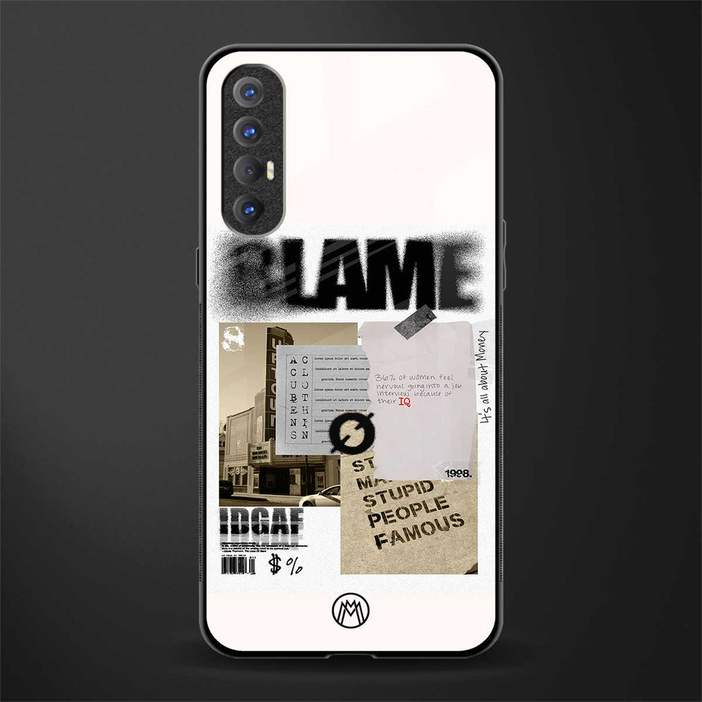 blame glass case for oppo reno 3 pro image