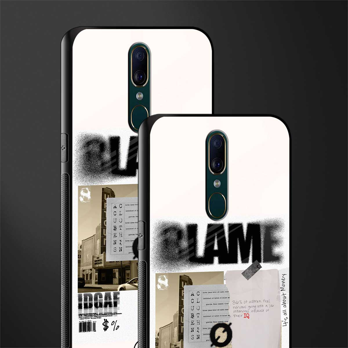 blame glass case for oppo a9 image-2
