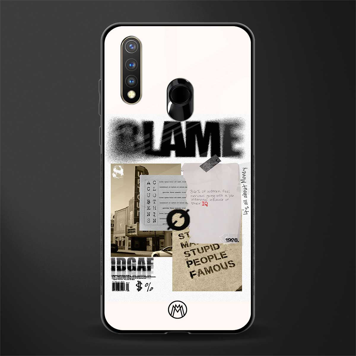 blame glass case for vivo u20 image