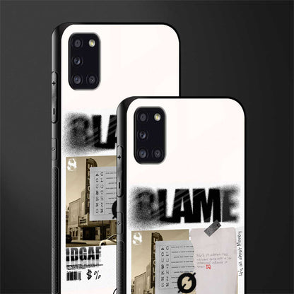 blame glass case for samsung galaxy a31 image-2