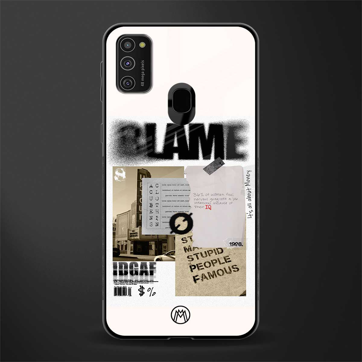 blame glass case for samsung galaxy m30s image