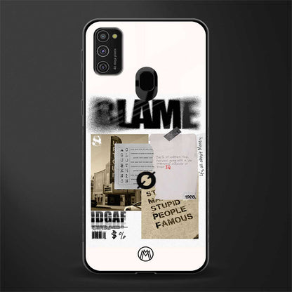 blame glass case for samsung galaxy m21 image