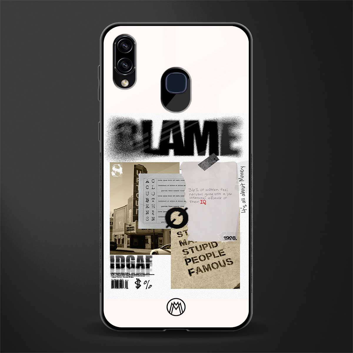 blame glass case for samsung galaxy a30 image