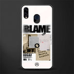 blame glass case for samsung galaxy m10s image