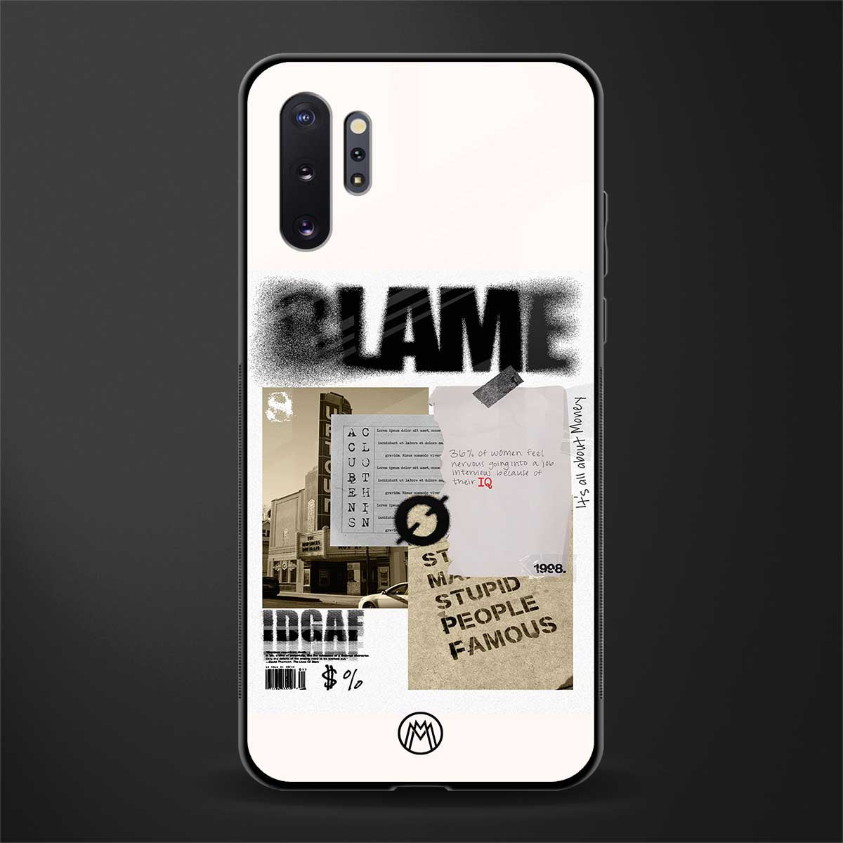 blame glass case for samsung galaxy note 10 plus image