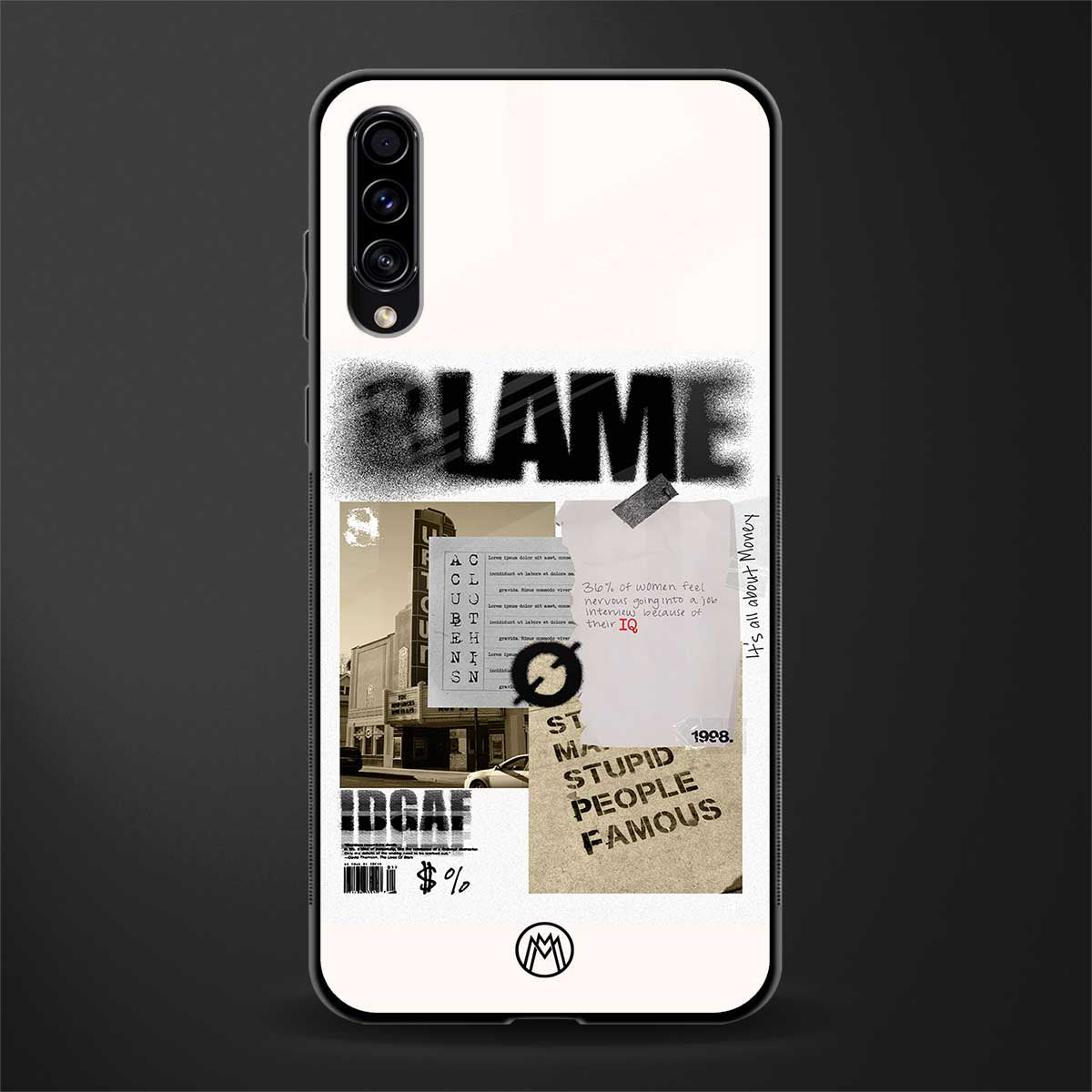 blame glass case for samsung galaxy a70s image