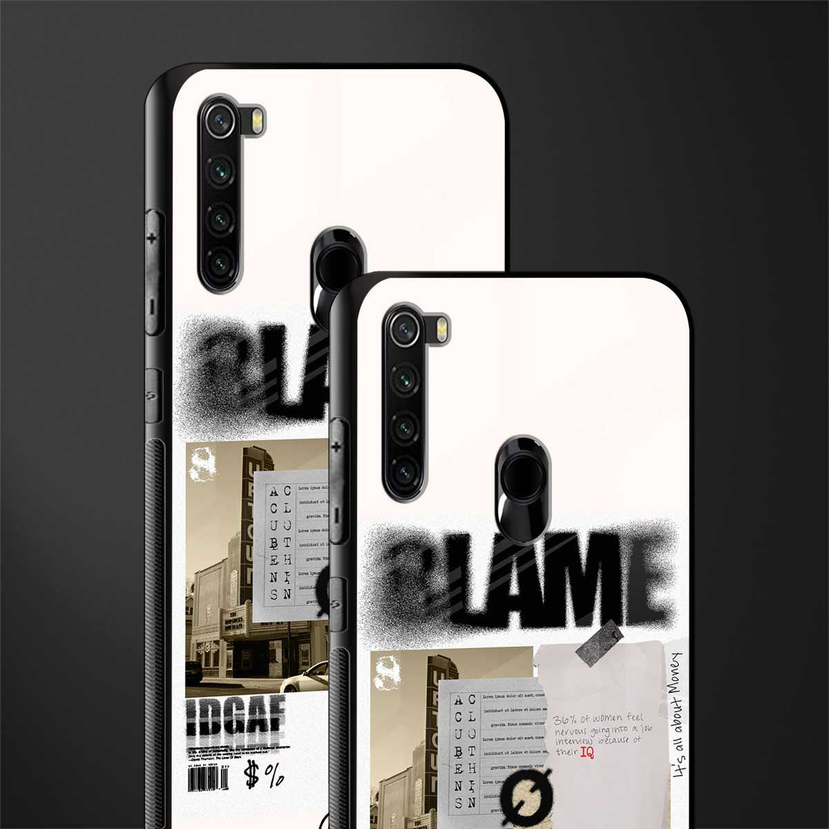 blame glass case for redmi note 8 image-2