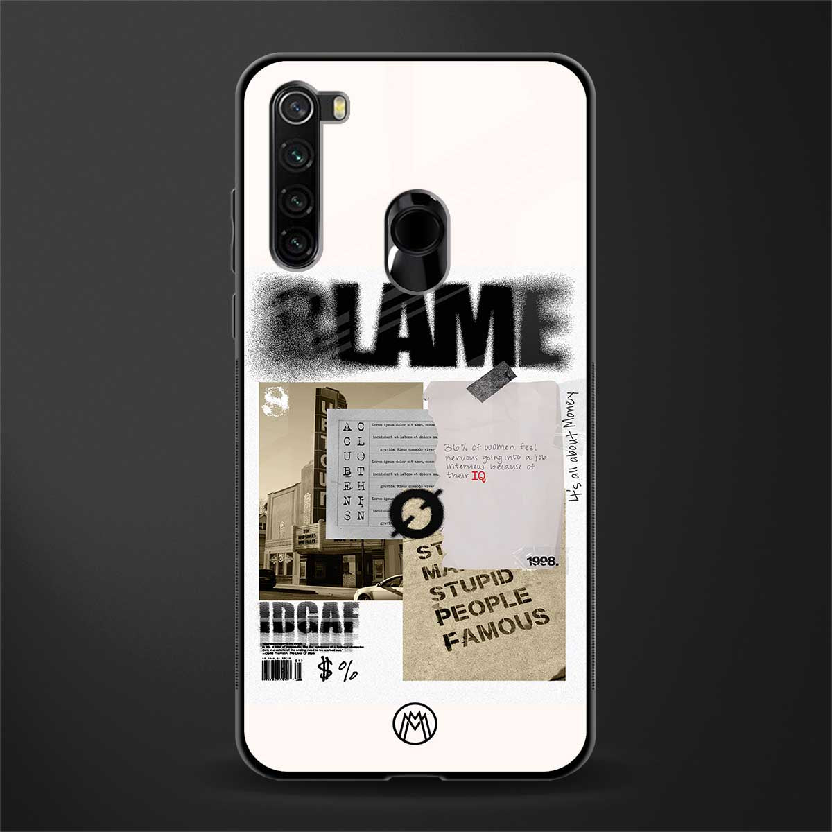 blame glass case for redmi note 8 image