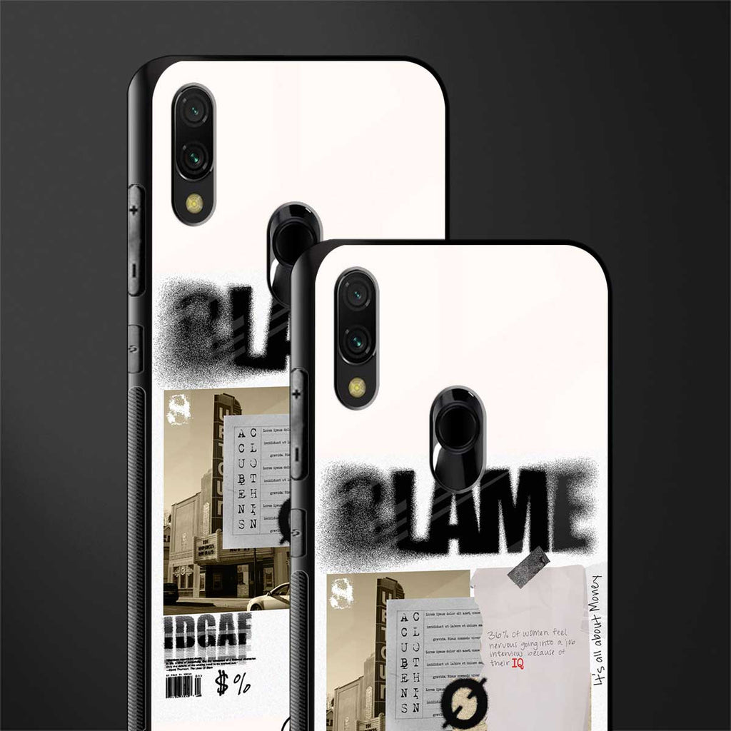 blame glass case for redmi note 7 image-2