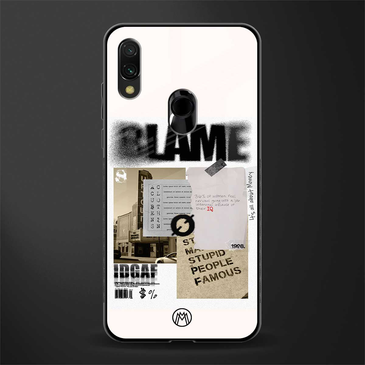 blame glass case for redmi note 7 pro image