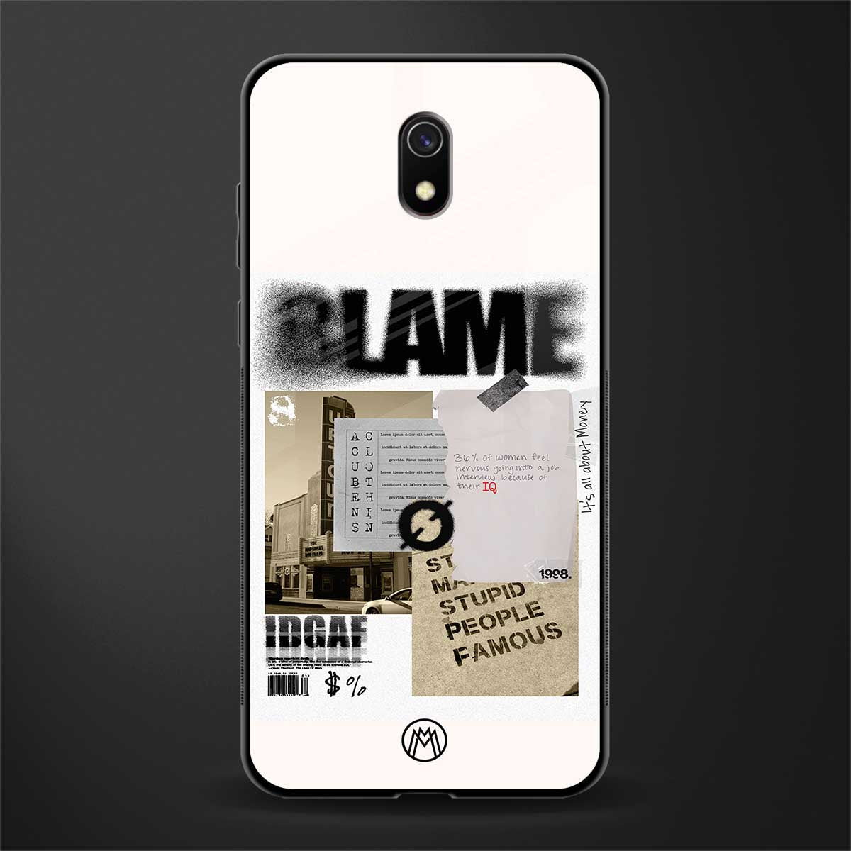 blame glass case for redmi 8a image