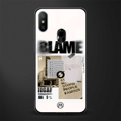 blame glass case for redmi 6 pro image