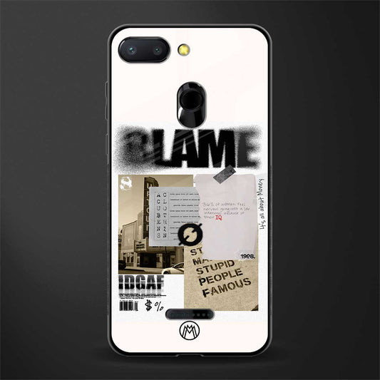 blame glass case for redmi 6 image