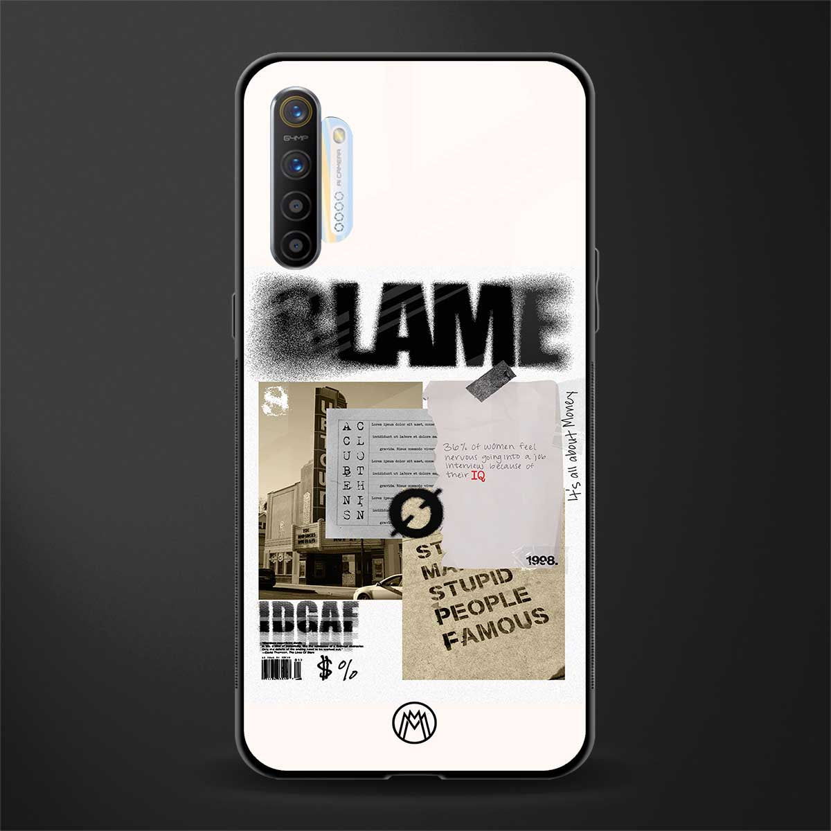 blame glass case for realme x2 image