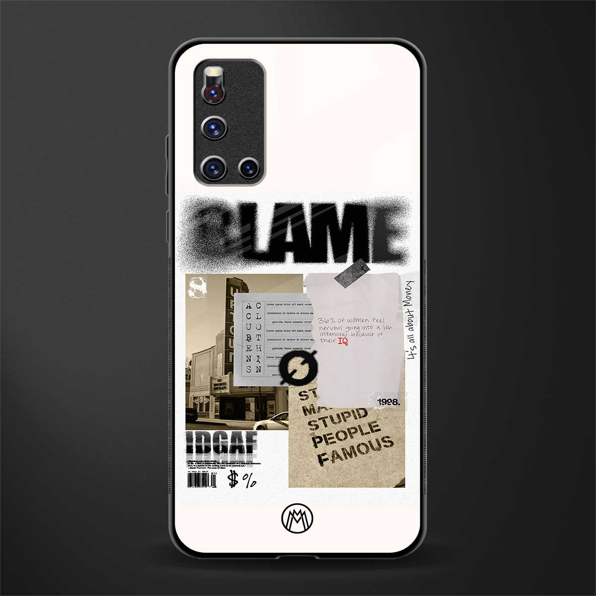 blame glass case for vivo v19 image