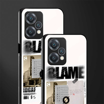 blame back phone cover | glass case for realme 9 pro 5g