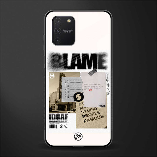 blame glass case for samsung galaxy a91 image