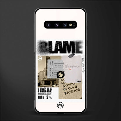 blame glass case for samsung galaxy s10 plus image