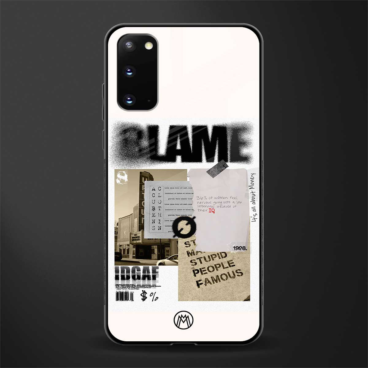 blame glass case for samsung galaxy s20 image