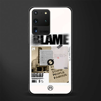 blame glass case for samsung galaxy s20 ultra image