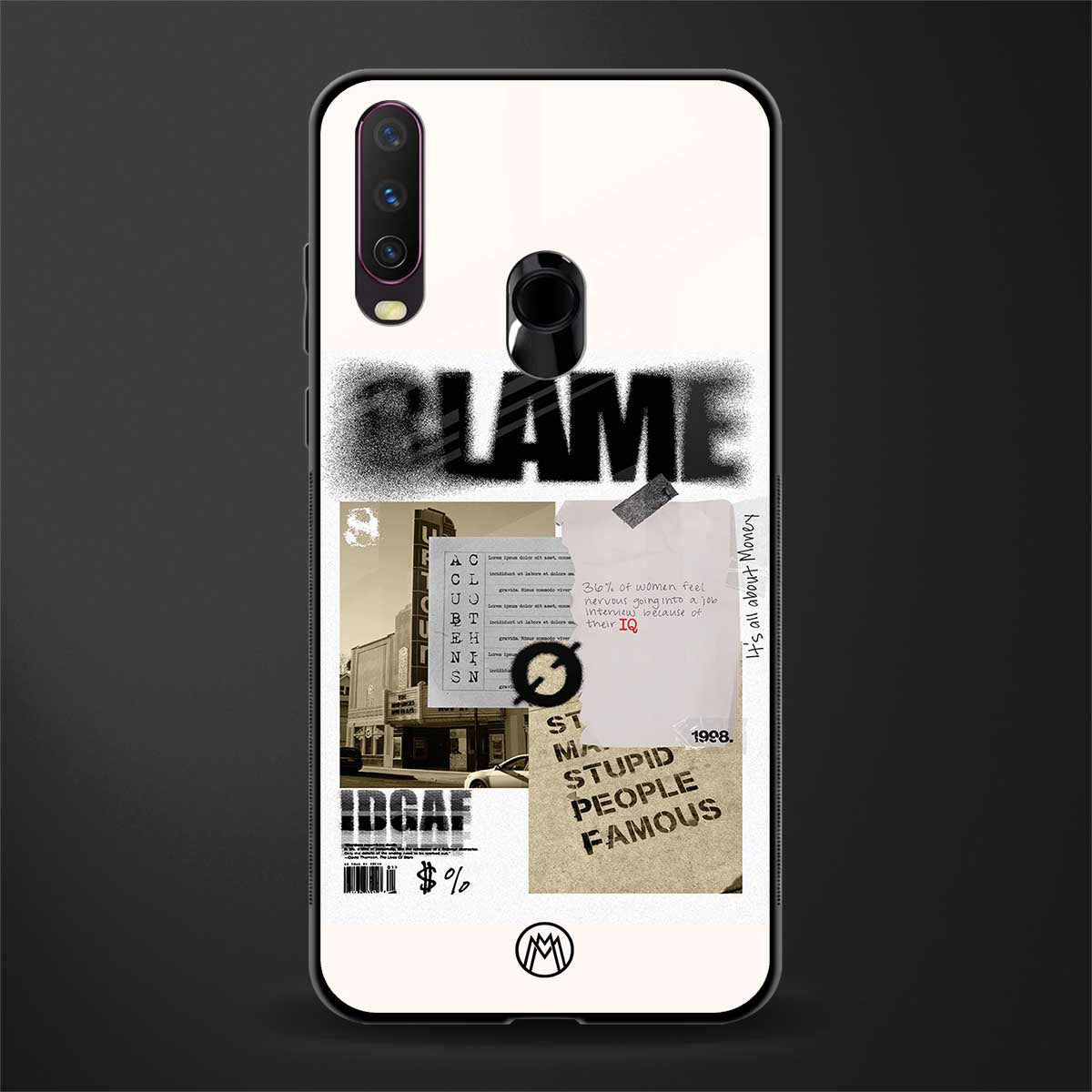 blame glass case for vivo y17 image