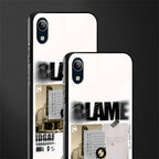 blame glass case for vivo y1s without fingerprint image-2
