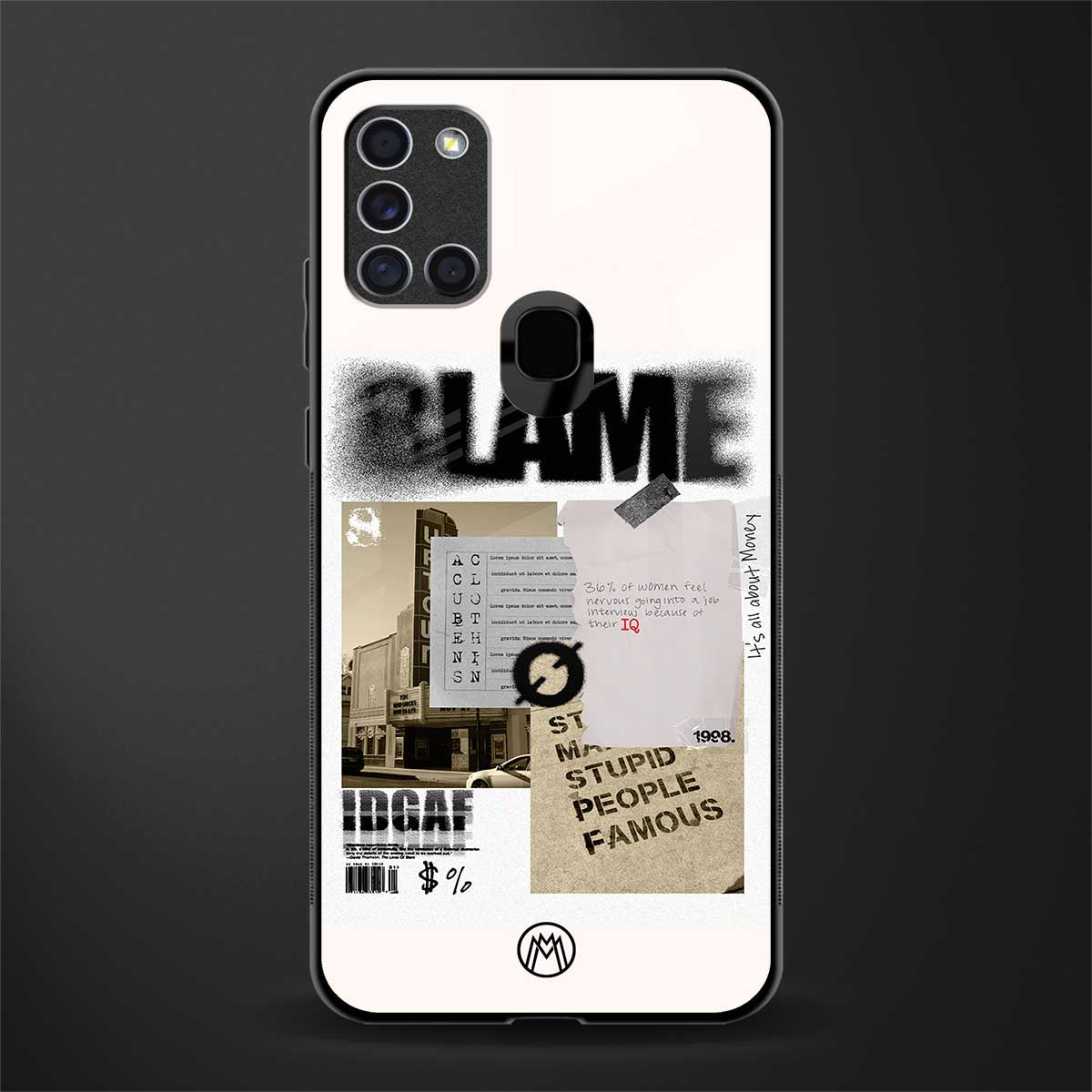 blame glass case for samsung galaxy a21s image