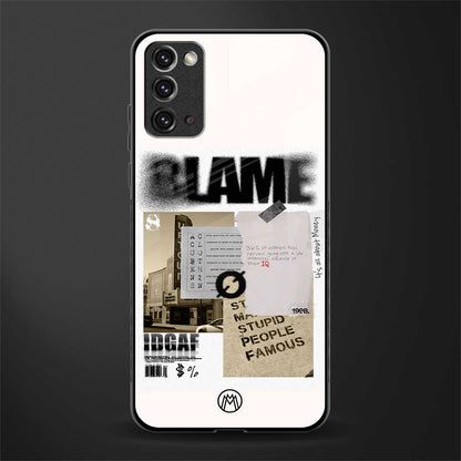 blame glass case for samsung galaxy note 20 image