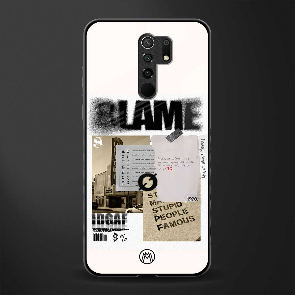 blame glass case for redmi 9 prime image