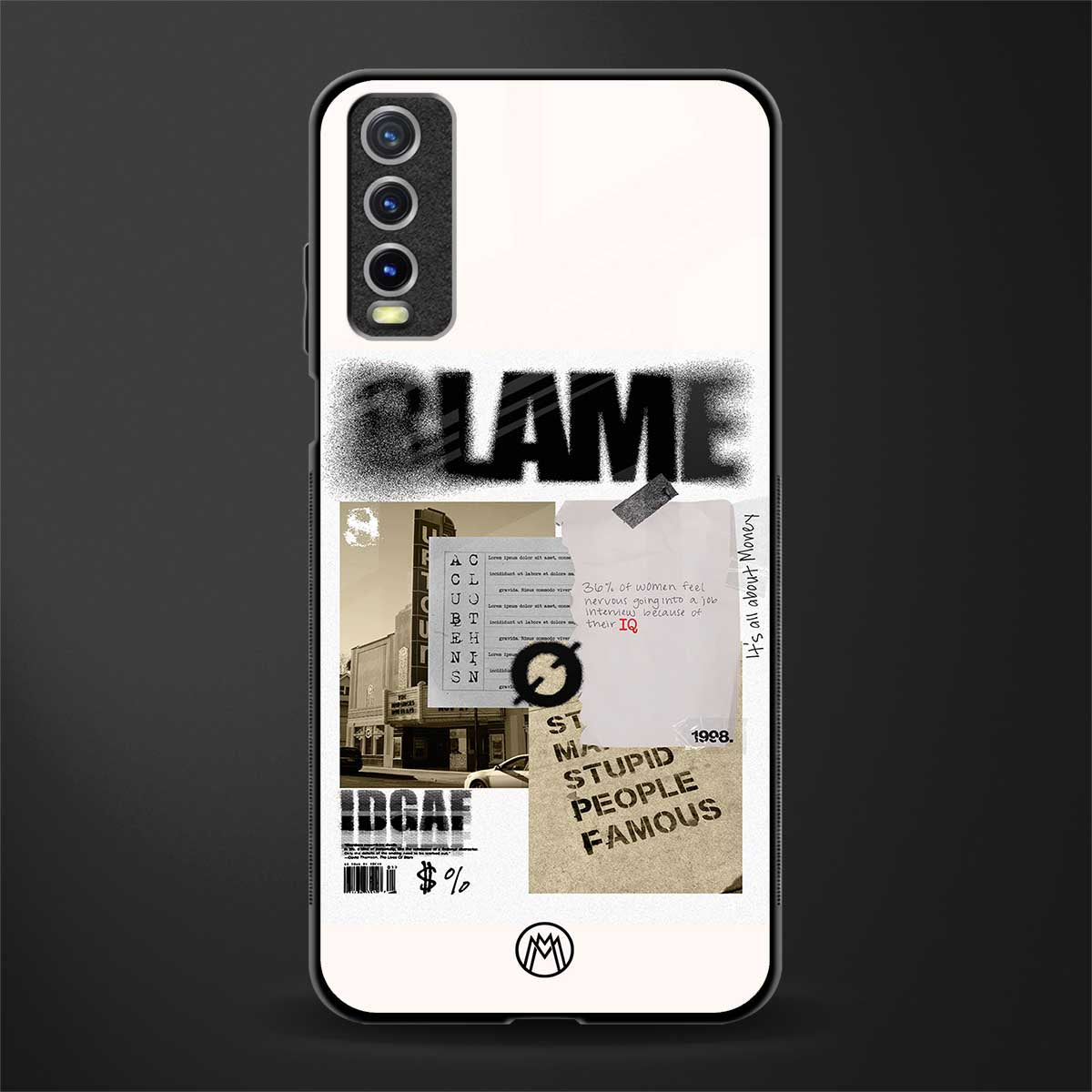 blame glass case for vivo y20 image