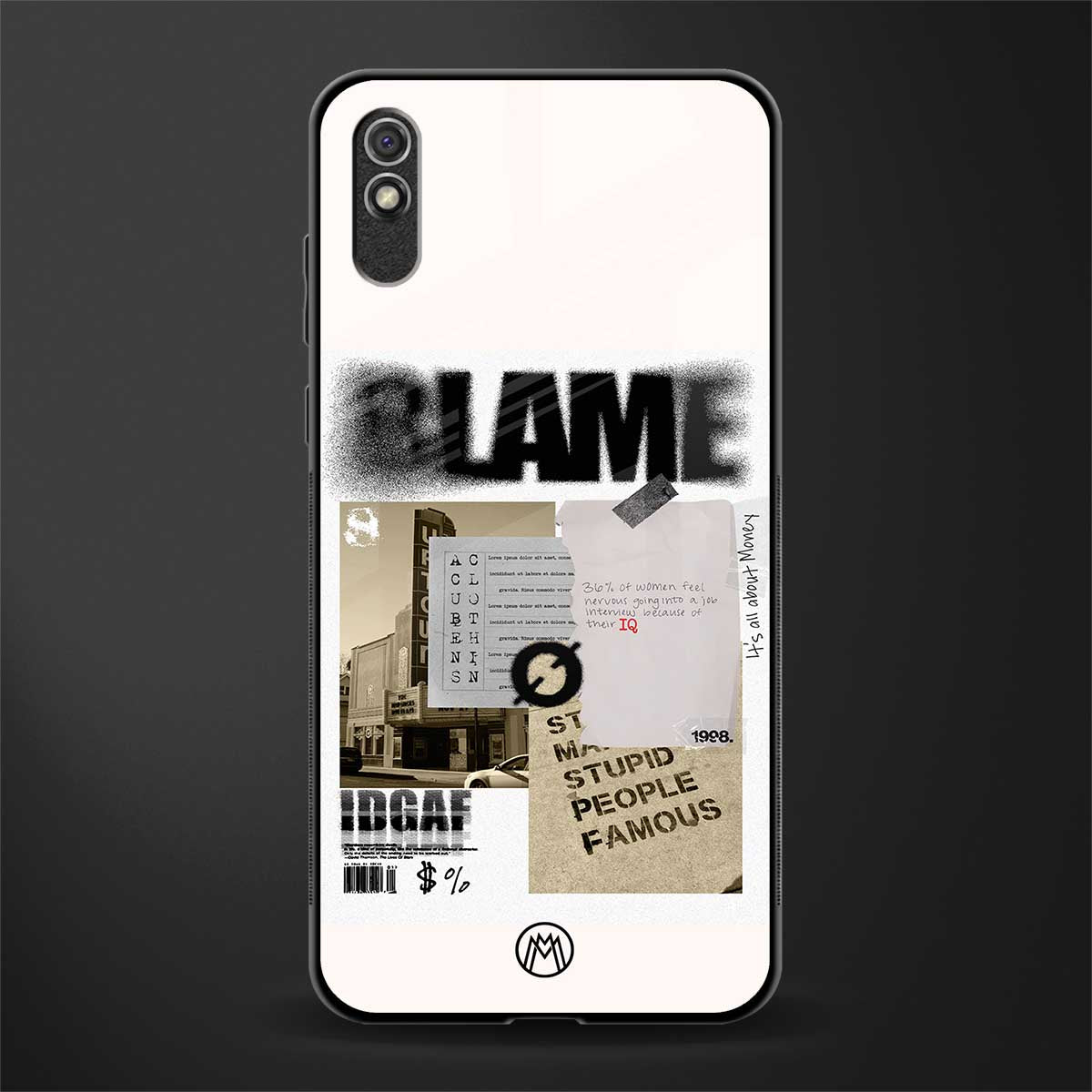 blame glass case for redmi 9a sport image