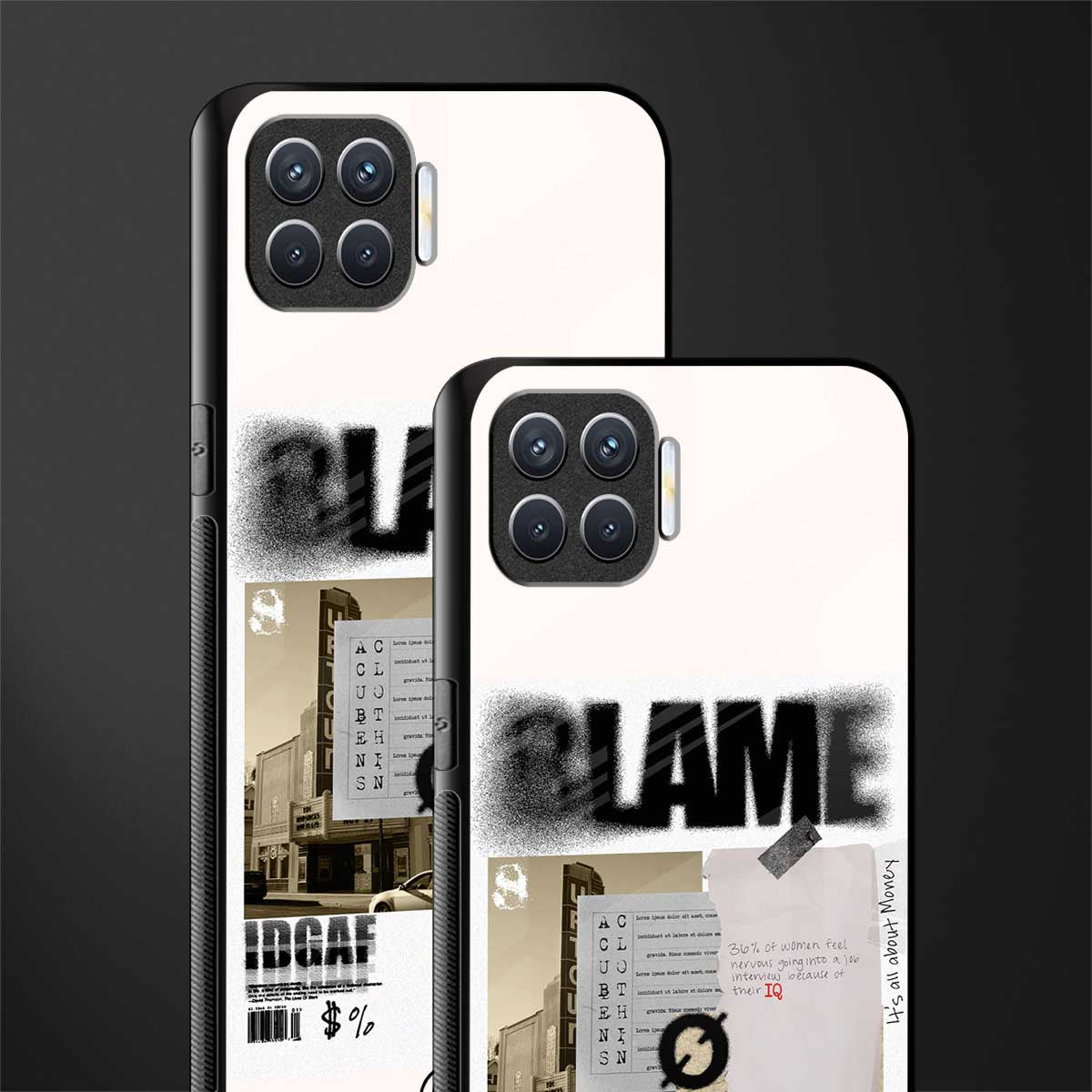 blame glass case for oppo f17 image-2