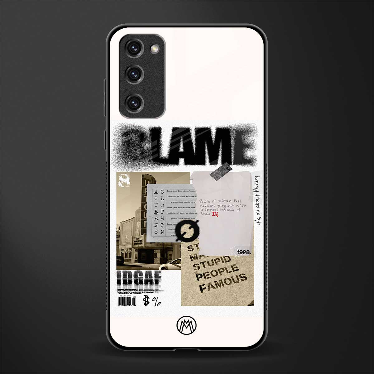 blame glass case for samsung galaxy s20 fe image
