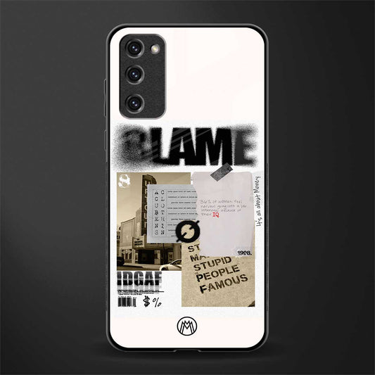 blame glass case for samsung galaxy s20 fe image