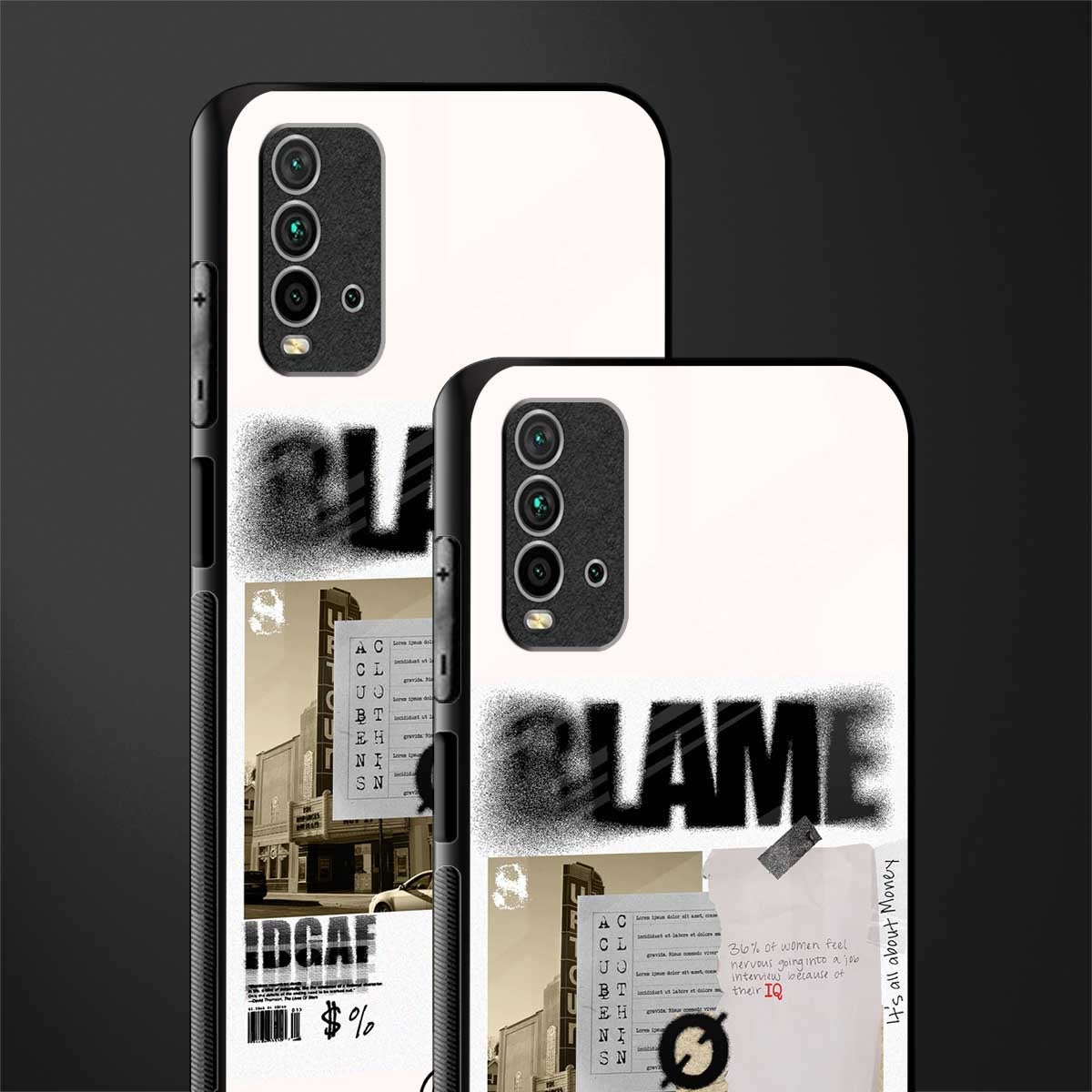 blame glass case for redmi 9 power image-2