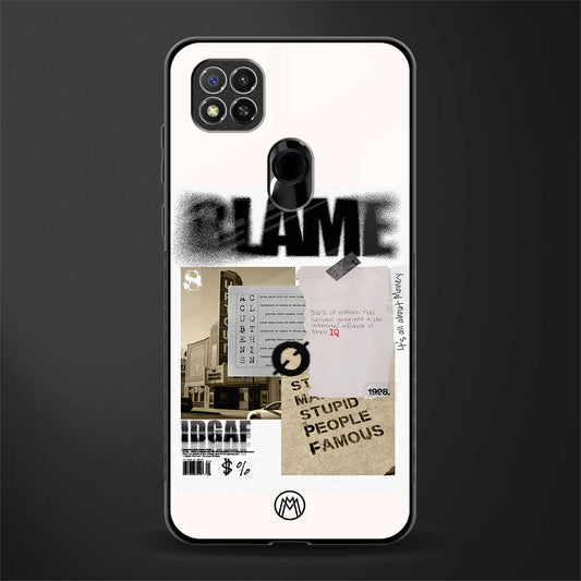 blame glass case for redmi 9c image