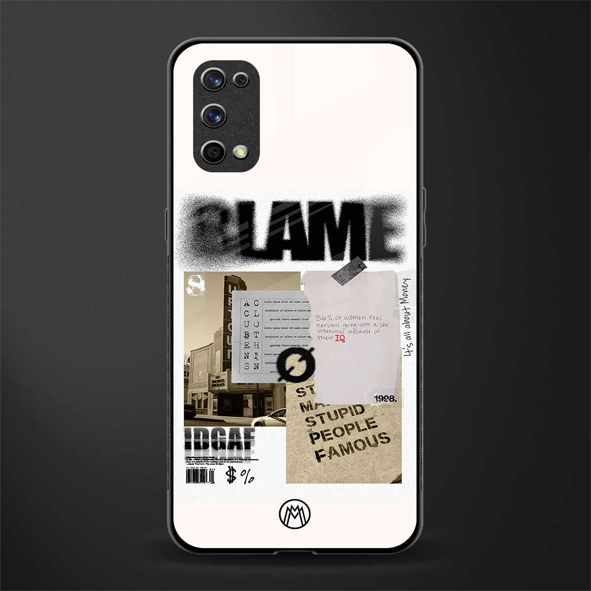 blame glass case for realme x7 pro image