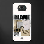 blame glass case for poco x3 pro image