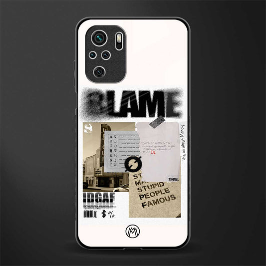 blame glass case for redmi note 10 image