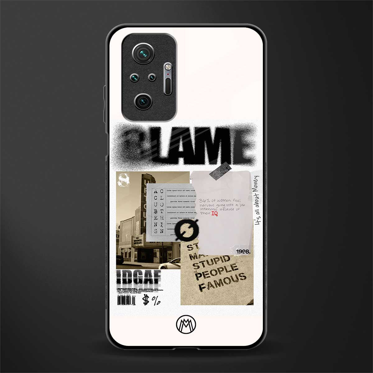 blame glass case for redmi note 10 pro image