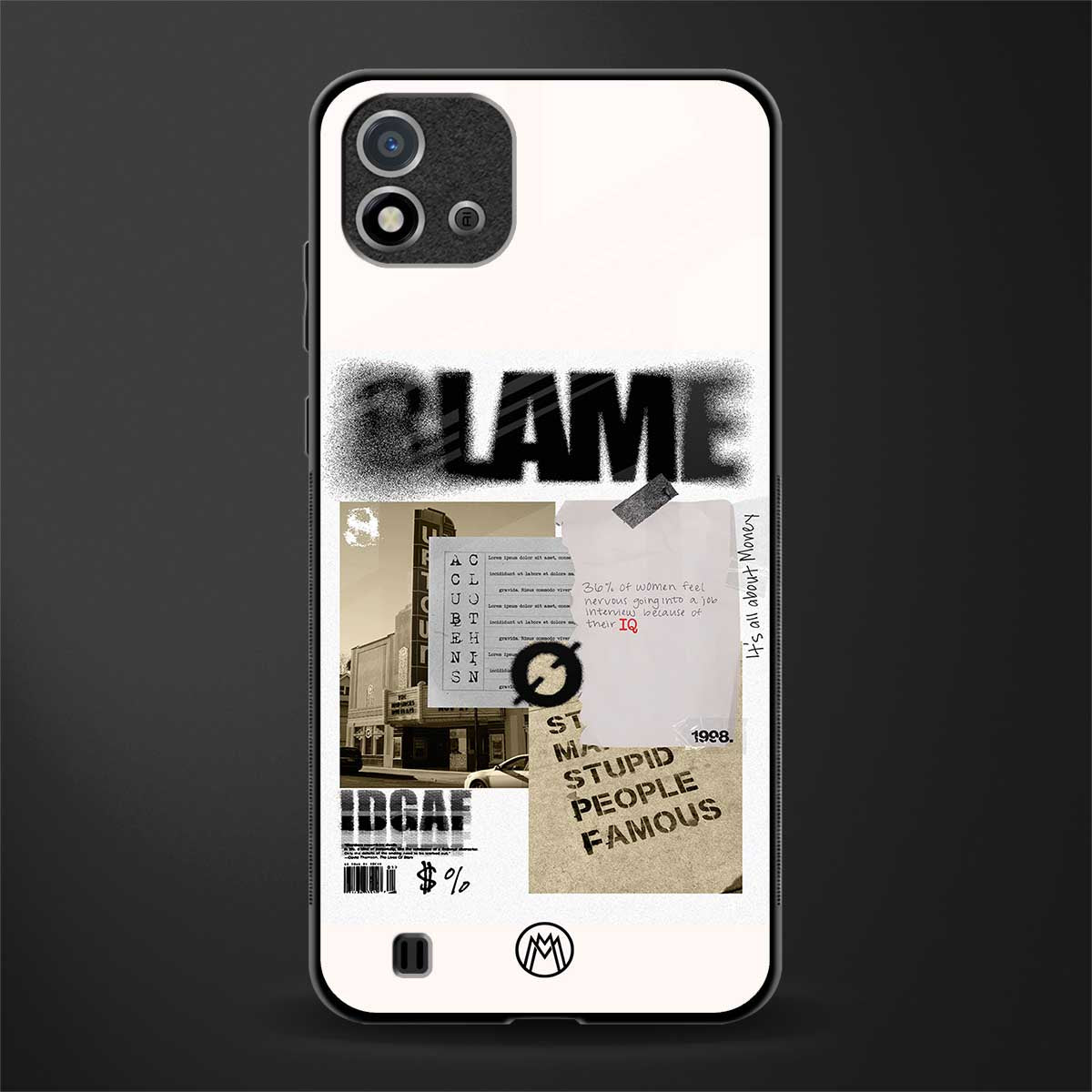 blame glass case for realme c20 image